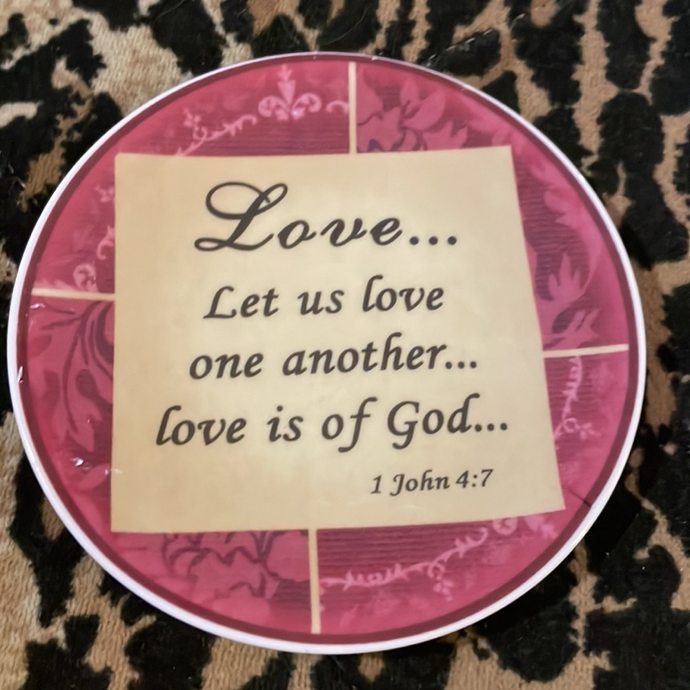 Decorative Small Plates with Bible Verses